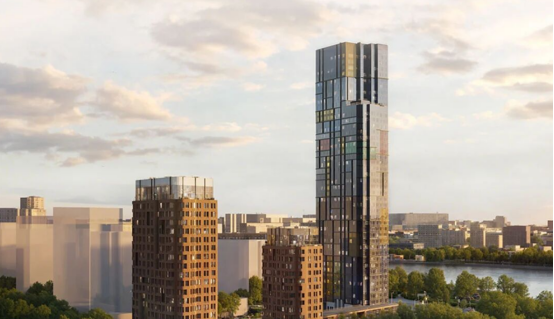 莫斯科河畔地标住宅亮相！瓦力游戏高快梯出海，为43层超高层定造垂直出行